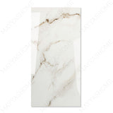 Pearl Vein glossy marble effect porcelain tile 60x120cm with 9mm thickness features soft veining and a bright polished look.