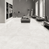 Pietra Bianco 120x278cm glossy porcelain tile. Elegant white slab with stone-inspired veining, 09mm thick, perfect for luxury walls & floors.
