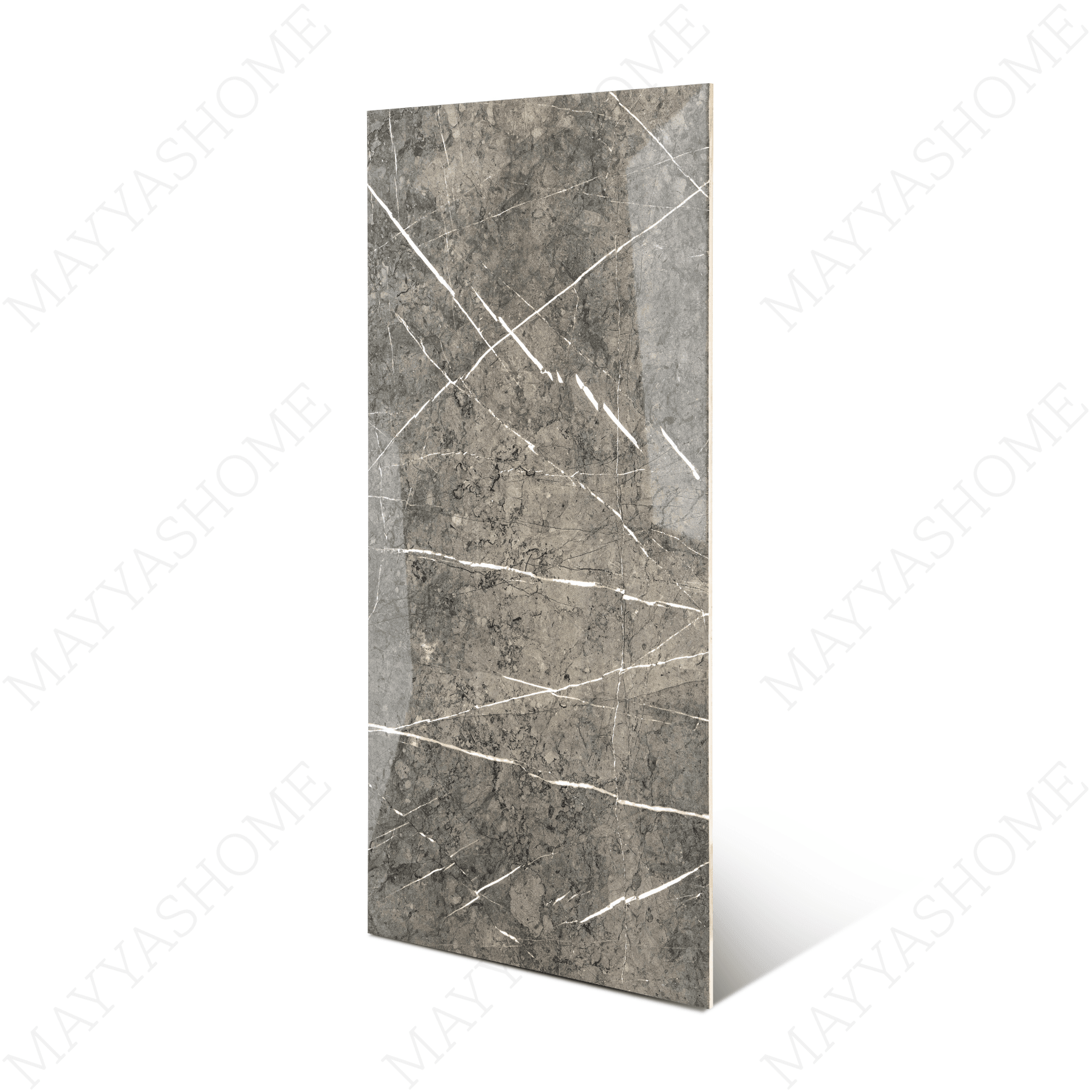 Pietra Grey tiles (60x120cm, 9mm) feature a High Gloss finish with a sophisticated grey design. Perfect for Indoor Floors and Walls, these Porcelain tiles add a touch of modern elegance and refined style to any space. The glossy surface enhances the rich grey tones, creating a sleek and contemporary atmosphere ideal for both residential and commercial interiors.