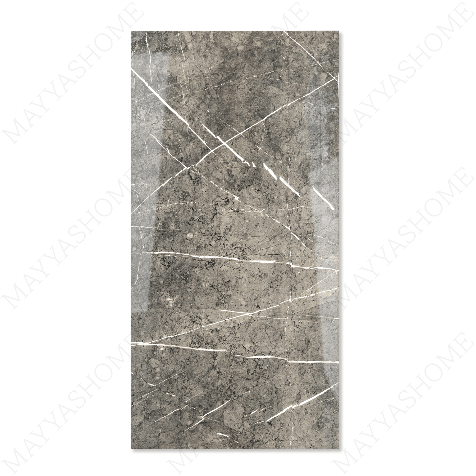 Pietra Grey tiles (60x120cm, 9mm) feature a High Gloss finish with a sophisticated grey design. Perfect for Indoor Floors and Walls, these Porcelain tiles add a touch of modern elegance and refined style to any space. The glossy surface enhances the rich grey tones, creating a sleek and contemporary atmosphere ideal for both residential and commercial interiors.