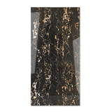 Portoro Gold porcelain tile 60x120cm 9mm thickness, black marble look with gold veining, durable porcelain tile for luxury floors and walls.