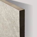 Quartz Light Grey matt porcelain tile 60x120cm x 2mm with modern stone texture. Stylish large format tile perfect for floors and walls in contemporary interiors.
