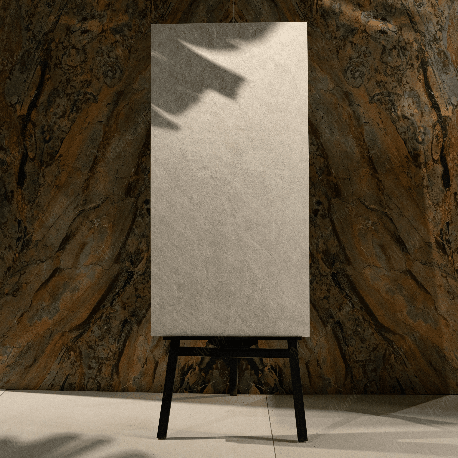 Quartz White porcelain tile 60x120cm 2mm thickness, white stone look design, durable porcelain tile for modern floors and walls.