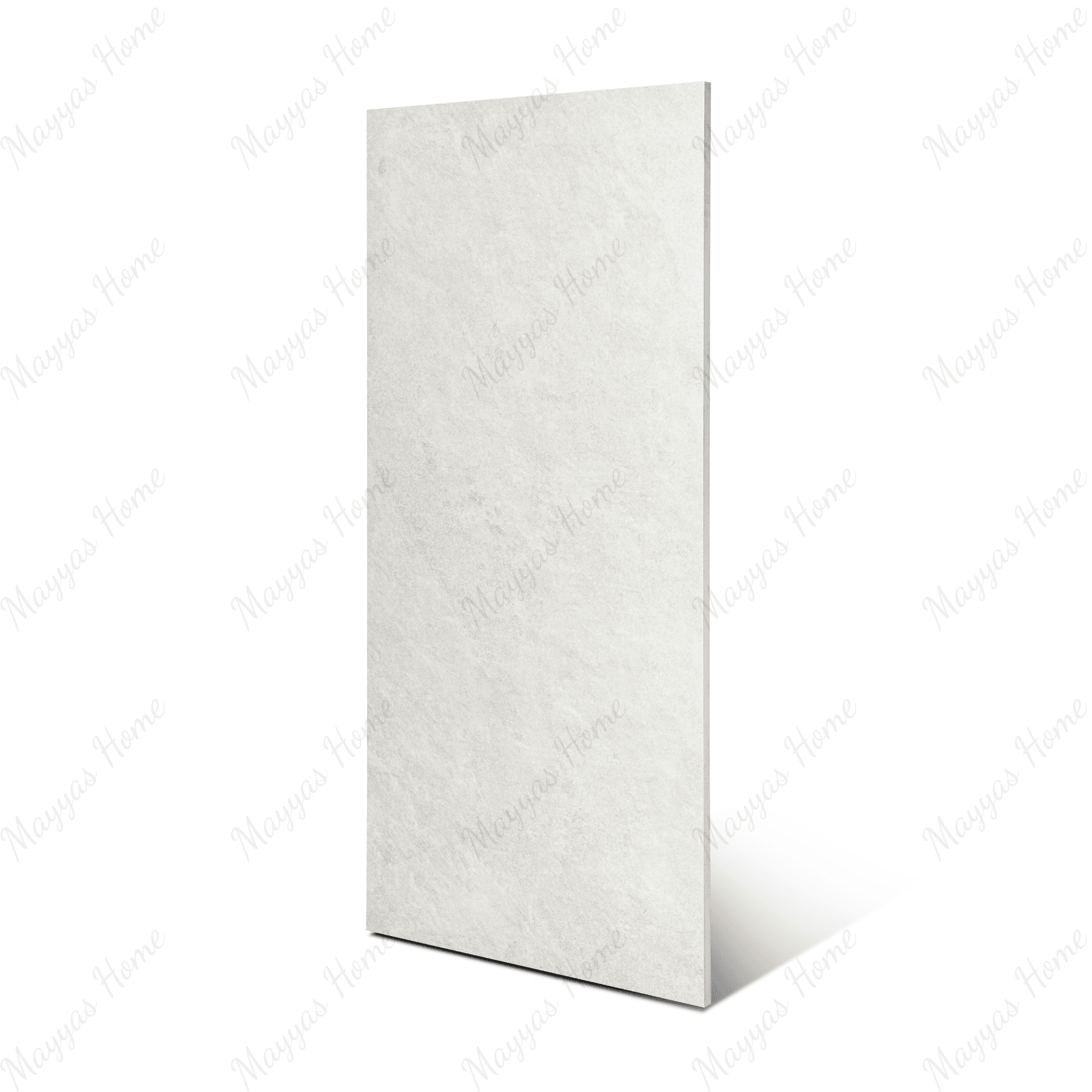 Quartz White porcelain tile 60x120cm 2mm thickness, white stone look design, durable porcelain tile for modern floors and walls.