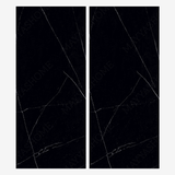 ROYAL MARQUINA 120x278cm black marble look tile with elegant veining and a luxurious glossy finish. A premium large format tile for sophisticated interiors.