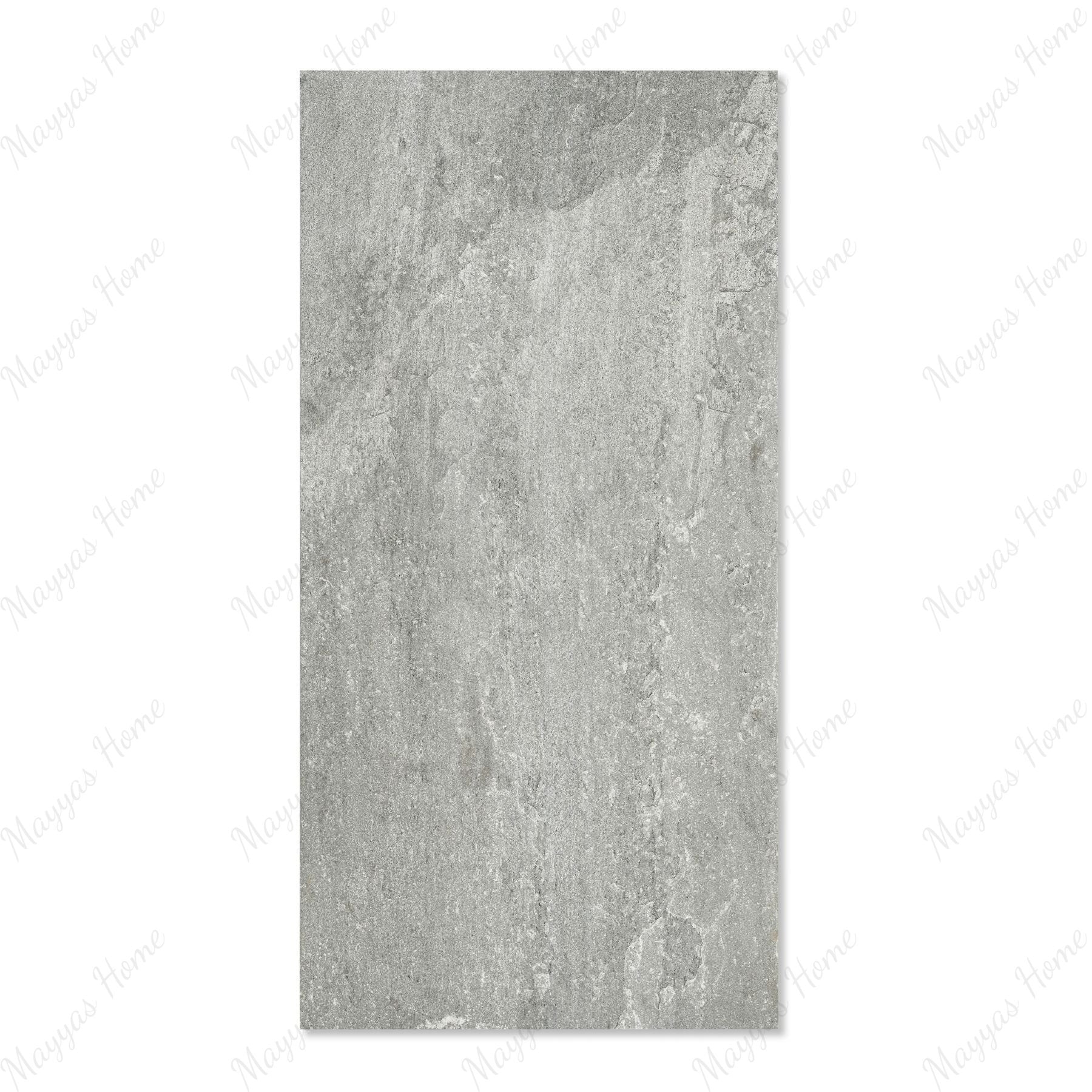 Rasa Grey matt porcelain tile 60x120cm x2mm with natural stone texture, durable large format surface ideal for modern floors, walls and stylish interiors.