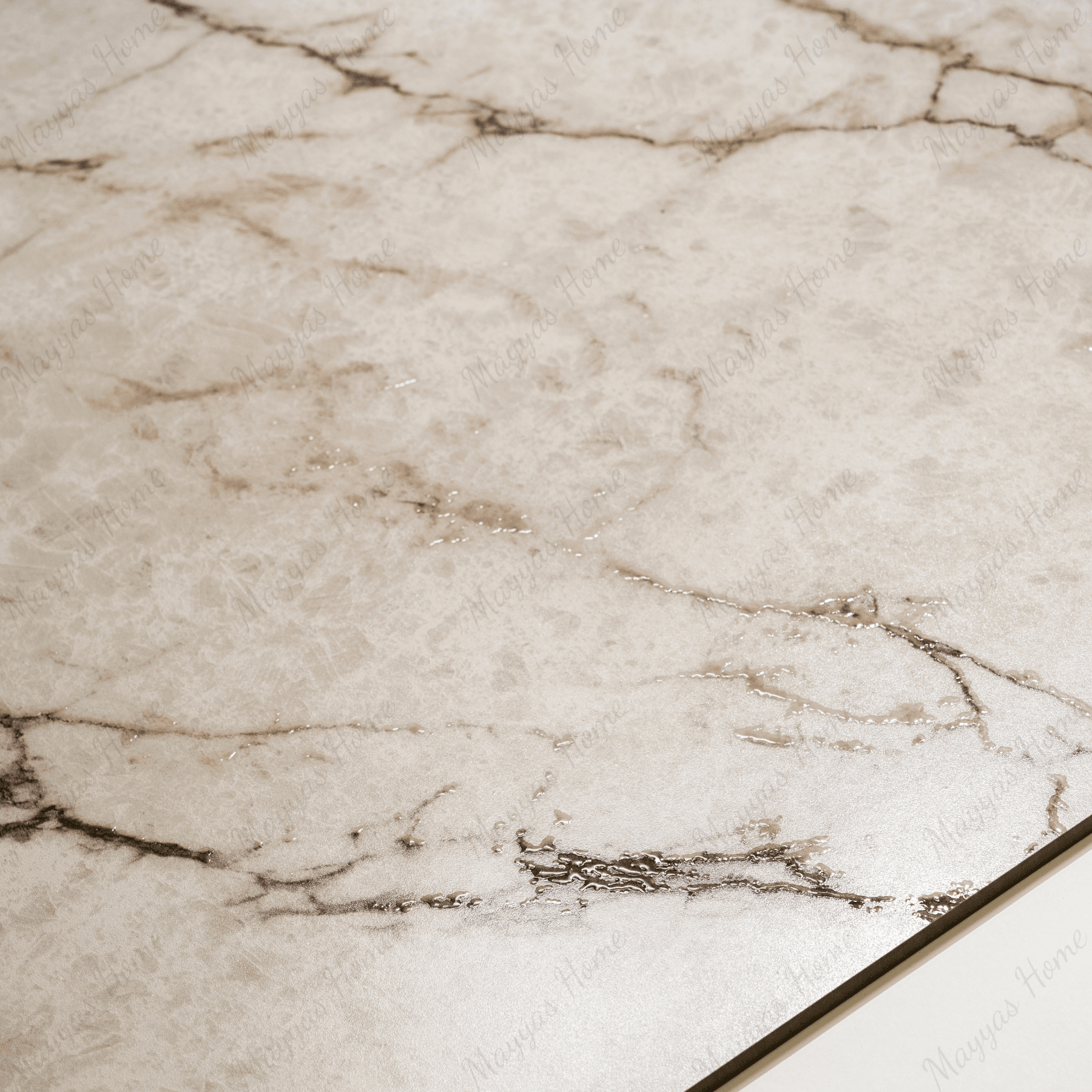Rociado porcelain tile 60x120cm 9mm thickness, light grey marble look design, durable porcelain tile ideal for modern floors and walls.