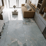 Bluette Onyx Aqua 120x240cm 09mm – Glossy Tile