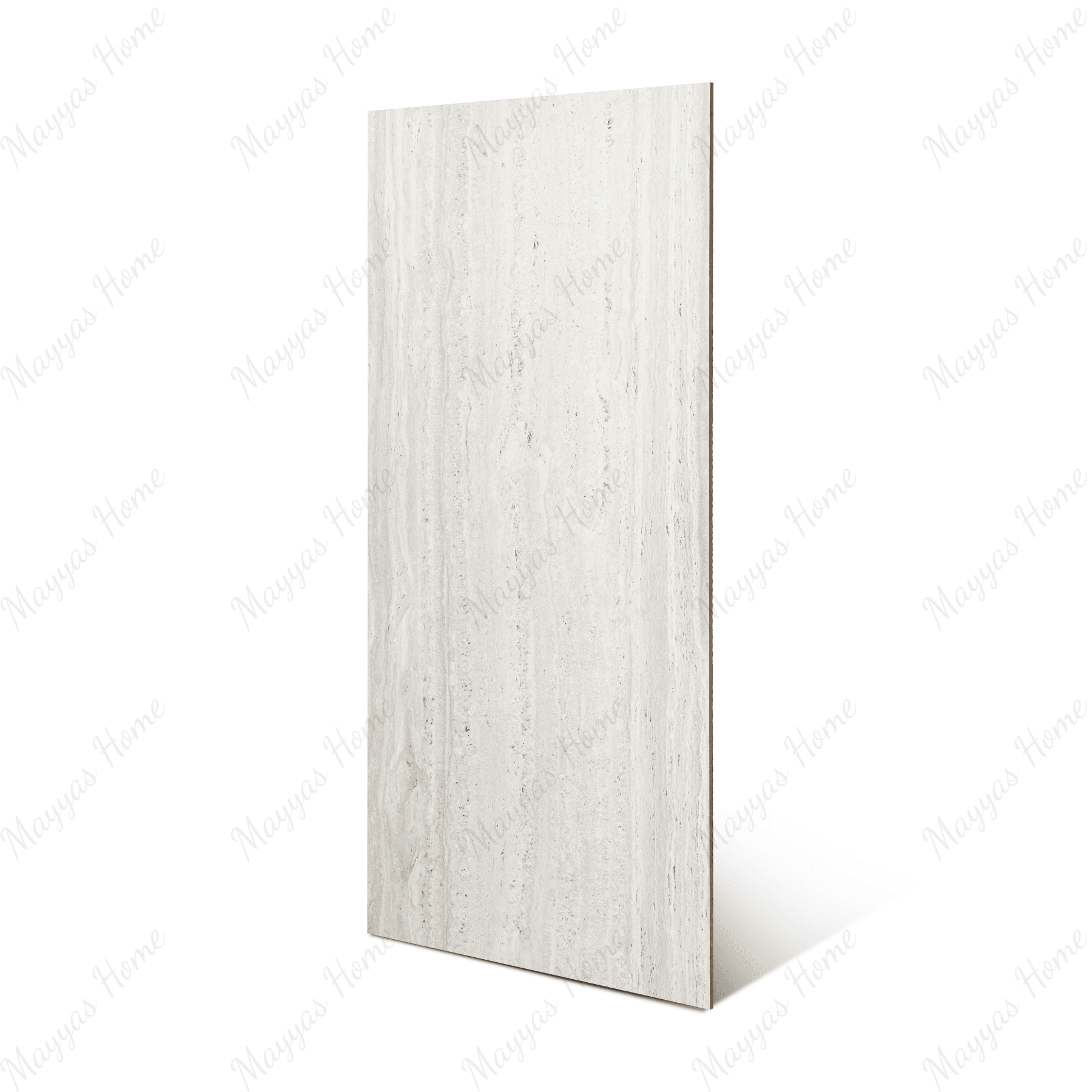 Roma Travertino Bianco porcelain tile 60x120cm 9mm thickness, white travertine marble look design, durable porcelain tile for elegant floors and walls.