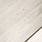 Roma Travertino Bianco porcelain tile 60x120cm 9mm thickness, white travertine marble look design, durable porcelain tile for elegant floors and walls.