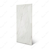Ronda Brown glossy marble effect porcelain tile 60x120cm with 9mm thickness features warm brown tones, elegant veining and polished finish.