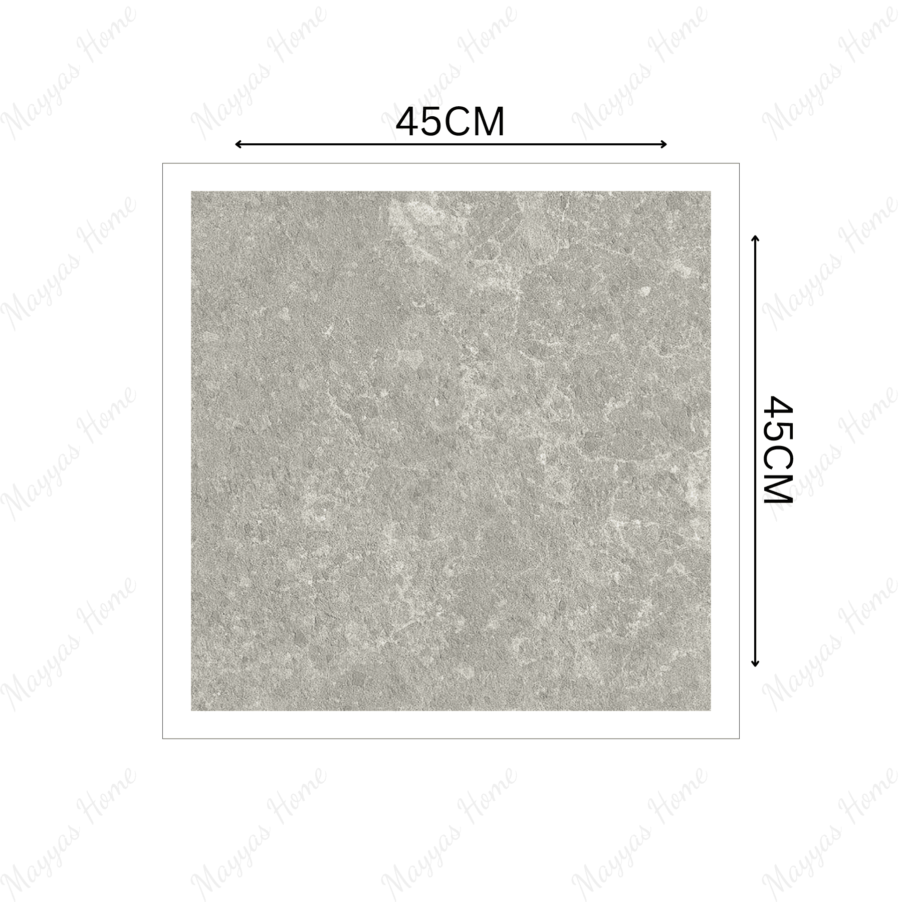 SAUDI 45x45cm Matt Porcelain Tile 12MM Earthy Stone Look, Slip-Resistant