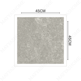 SAUDI 45x45cm Matt Porcelain Tile 12MM Earthy Stone Look, Slip-Resistant