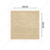 SAUDI 45x45cm Matt Porcelain Tile – 12MM Stone-Look, Slip-Resistant Finish