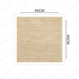 SAUDI 45x45cm Matt Porcelain Tile – 12MM Stone-Look, Slip-Resistant Finish
