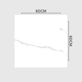 STATUARIO 60x60cm Glossy Porcelain Tile – 09MM Classic White Marble Look