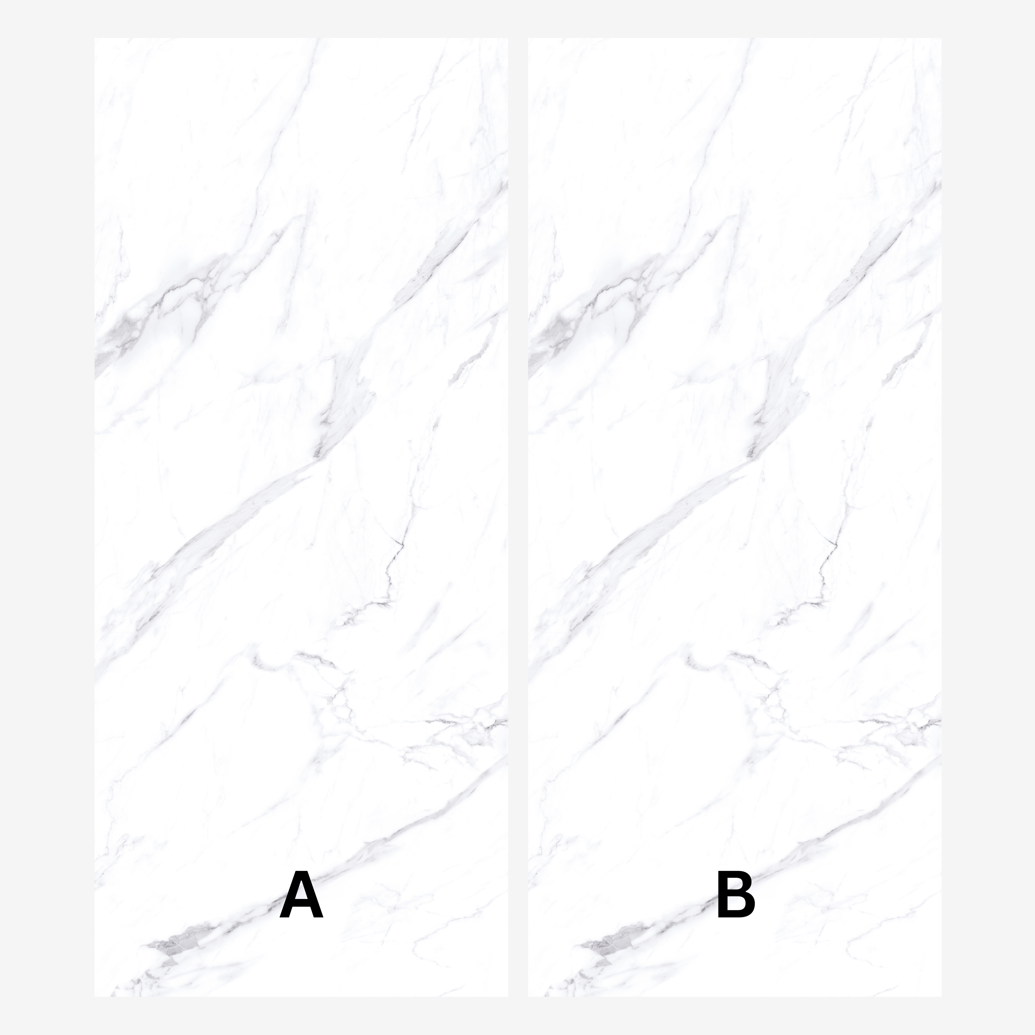 STATUARIO REGALIA 120x278cm white marble look tile with luxurious veining and a brilliant glossy finish. A premium large format tile for elegant interiors.