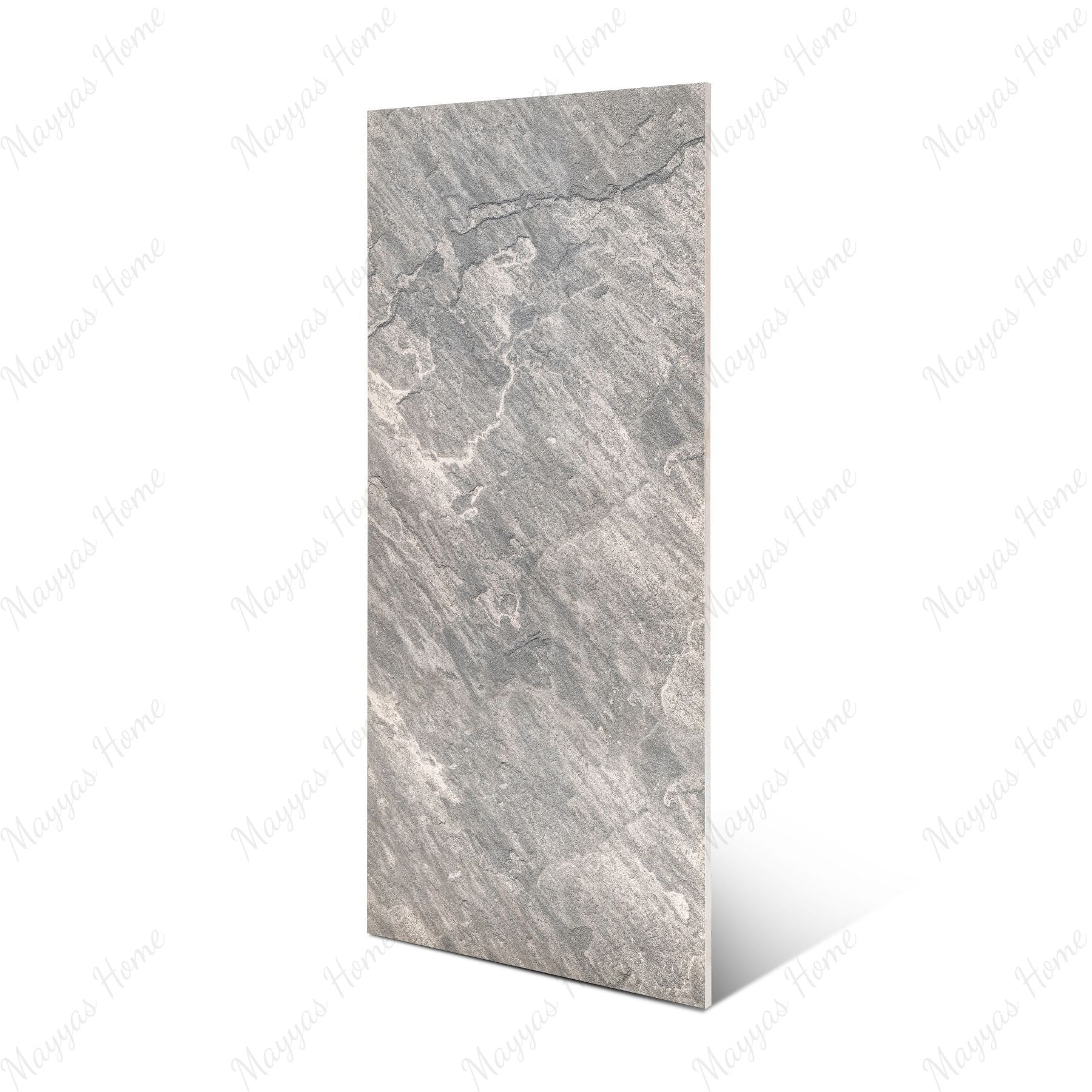 Sagar Black matt porcelain tile 60x120cm x 2mm featuring a bold modern surface. Durable large format tile ideal for stylish floors and walls in contemporary spaces.