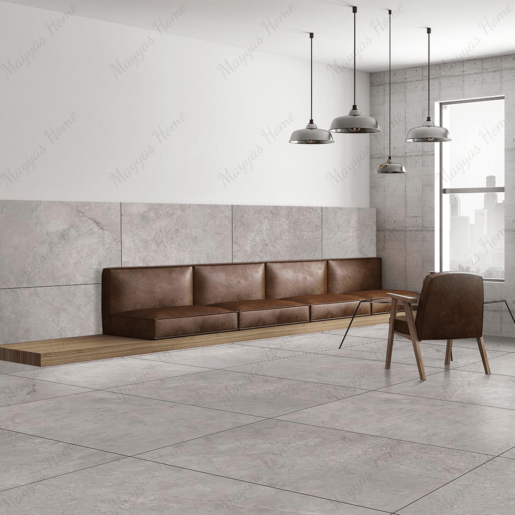 Shop ERIN GREY porcelain tile 600x1200mm with 9MM thickness and rocker carving texture. Large format, durable porcelain tile ideal for modern floors and walls with minimal grout lines and exceptional wear resistance.