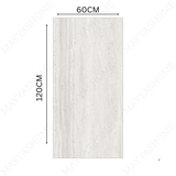 Shop ROMA TRAVERTINE BIANCO porcelain tile 600x1200mm with 9MM thickness and carving matt finish. Durable large format tile ideal for seamless floors and walls with natural travertine texture.