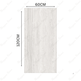 Shop ROMA TRAVERTINE BIANCO porcelain tile 600x1200mm with 9MM thickness and carving matt finish. Durable large format tile ideal for seamless floors and walls with natural travertine texture.