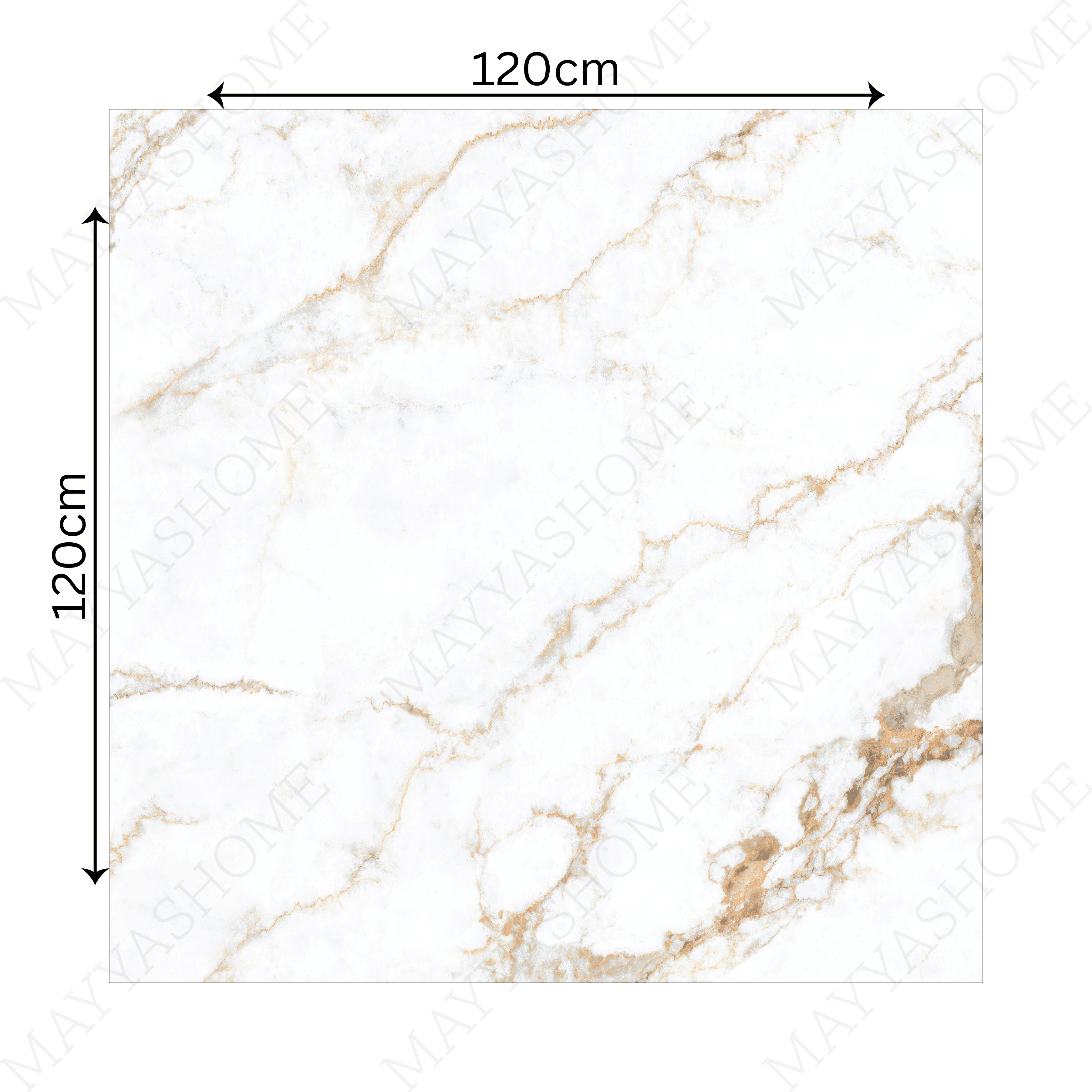Shop SIGNORA large format porcelain tiles (120x120cm) with a 9MM glossy finish and marble effect. Durable, scratch-resistant, and easy to install. Ideal for luxurious residential and commercial interiors.