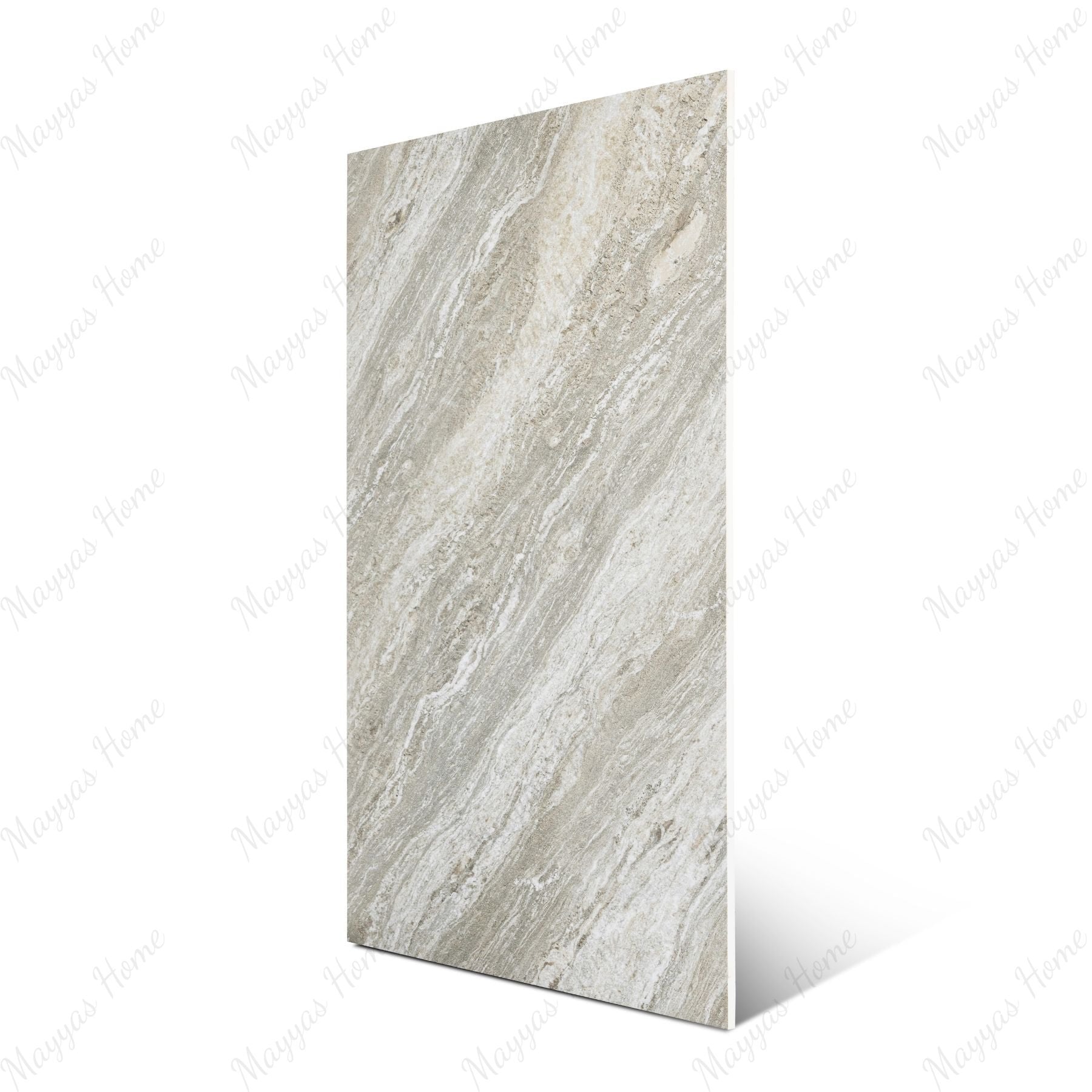 Siena Verde matt stone effect porcelain tile 60x120cm with 9mm thickness features soft green tones and a calm natural matt finish.