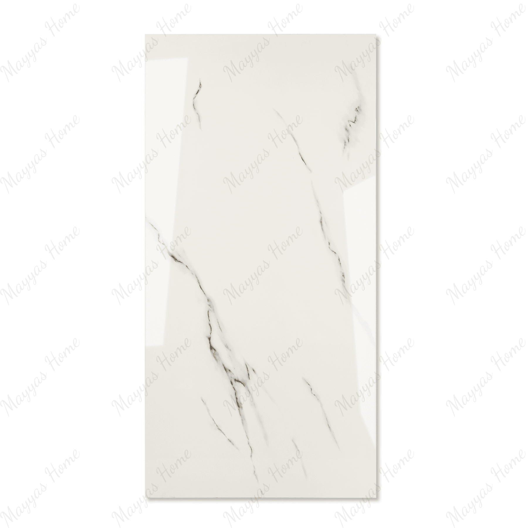 Silver Mist Vein porcelain tile 60x120cm 9mm thickness, light grey marble look design, durable porcelain tile for modern floors and walls.