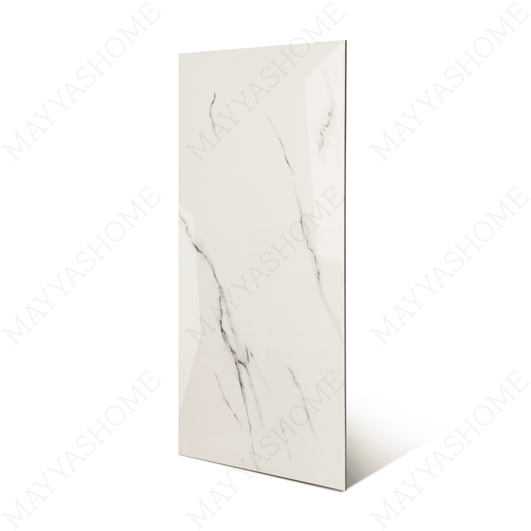 Silver Mist Vein porcelain tile 60x120cm 9mm thickness, light grey marble look design, durable porcelain tile for modern floors and walls.