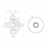 Single water built-in timed shower faucet with 15–25 second push-button control, anti-vandal protection and water-saving performance for commercial and public shower facilities.