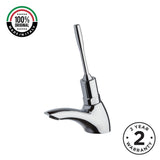 Single water timed sink tap with 8–12 second lever control, chrome finish and above-counter installation. Ideal for UAE commercial, healthcare and public washrooms.