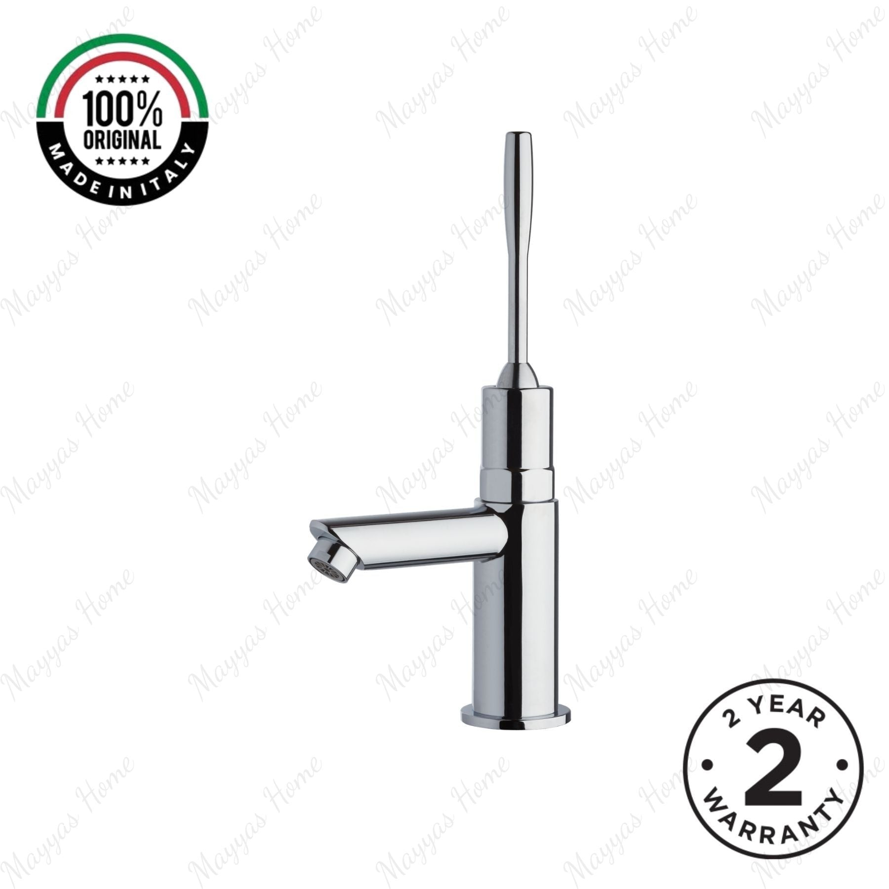 Single water timed sink tap with 8–12 second lever control, chrome finish and flexible hose connection. Ideal for healthcare, commercial and public washrooms UAE.