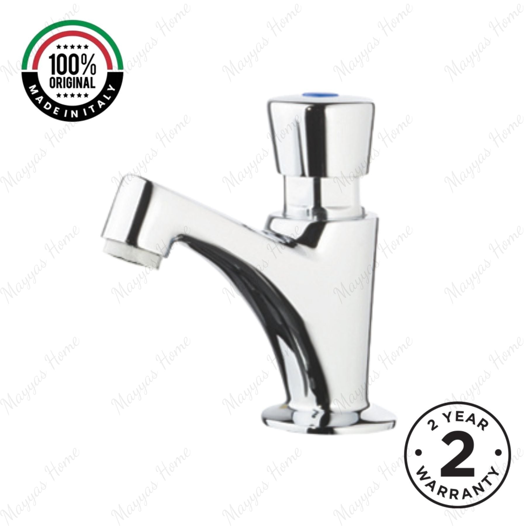 Single water timed sink tap with 8–12 second push-button control, anti-vandal protection and adjustable flow options for commercial and public washrooms in UAE.