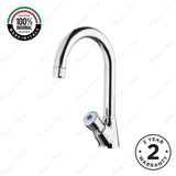 Single water timed washbasin tap with swivel spout, push-button control and anti-vandal protection. Ideal for UAE commercial and public washrooms.