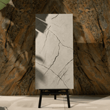 Solara White porcelain tile 60x120cm with 9mm thickness features a soft marble look, durable porcelain body, premium finish for floors and walls.