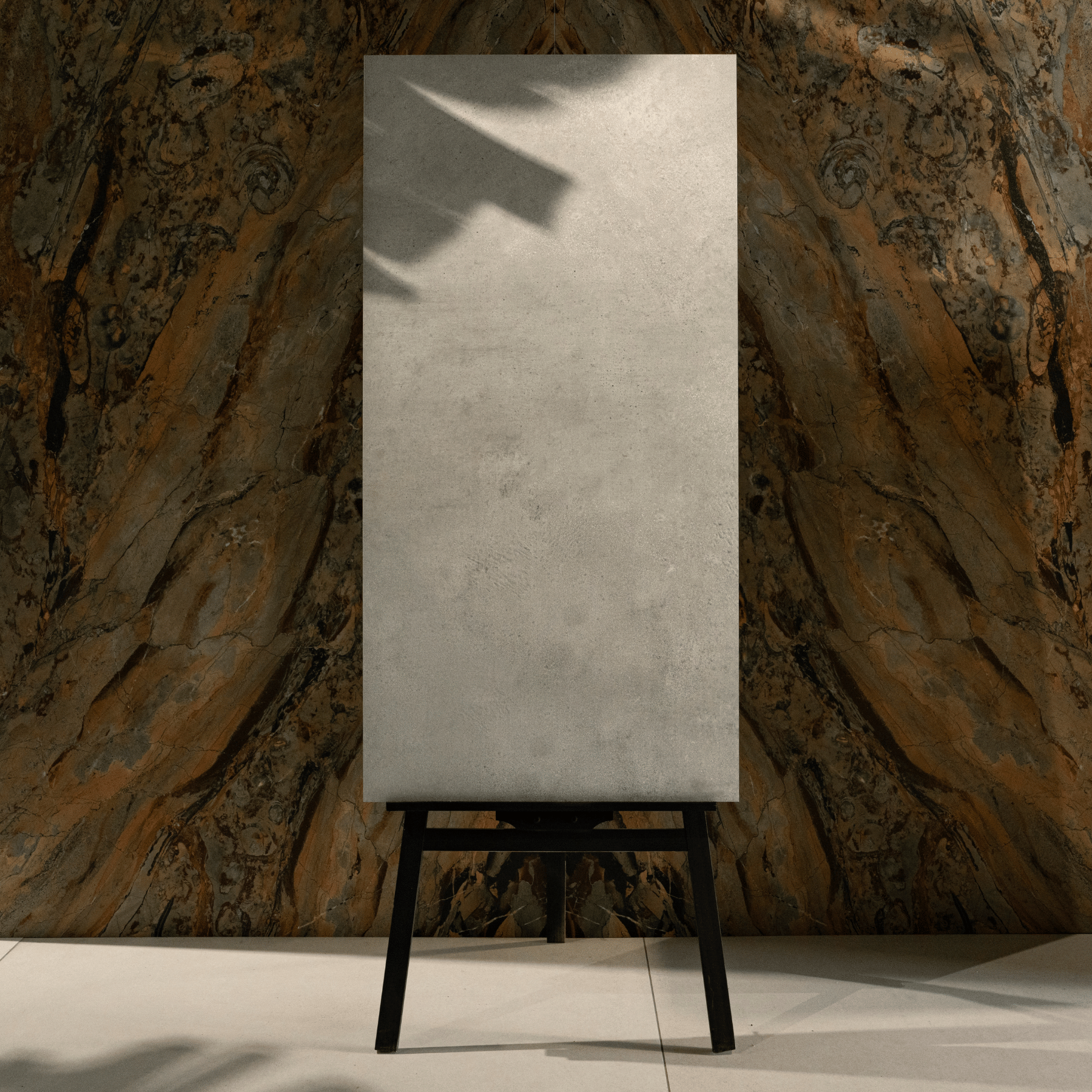 Soul Stone Ash porcelain tile 60x120cm 20mm thickness, stone look design, durable porcelain tile for indoor and outdoor floors.