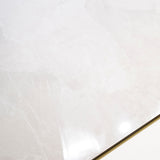 Sparkle Bianco glossy marble effect porcelain tile 60x120cm with 9mm thickness features bright white base, subtle grey veining and polished finish.