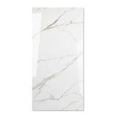 Statuario Austral glossy marble look porcelain tile 60x120cm with 9mm thickness offers bold veining, polished shine, and luxury appeal.