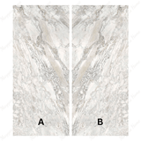 Statuario Elight 120x280cm carving matt porcelain tile with white marble look and grey veining. Perfect for luxury walls and floors.