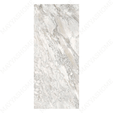 Statuario Elight 120x280cm carving matt porcelain tile with white marble look and grey veining. Perfect for luxury walls and floors.