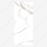Statuario Venetian glossy porcelain tile 120x280cm. Classic white with bold grey veins, 09mm thick, perfect for luxury walls and modern interiors.