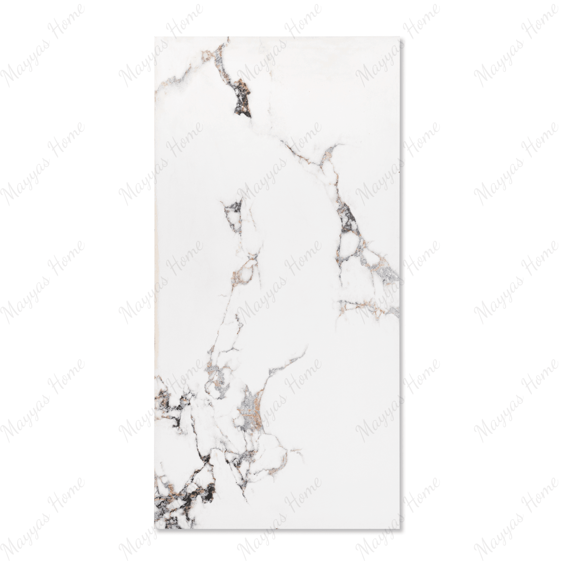 Statuario Vistota porcelain tile 60x120cm with 9mm thickness, Italian marble look, durable porcelain, ideal for floors and walls.