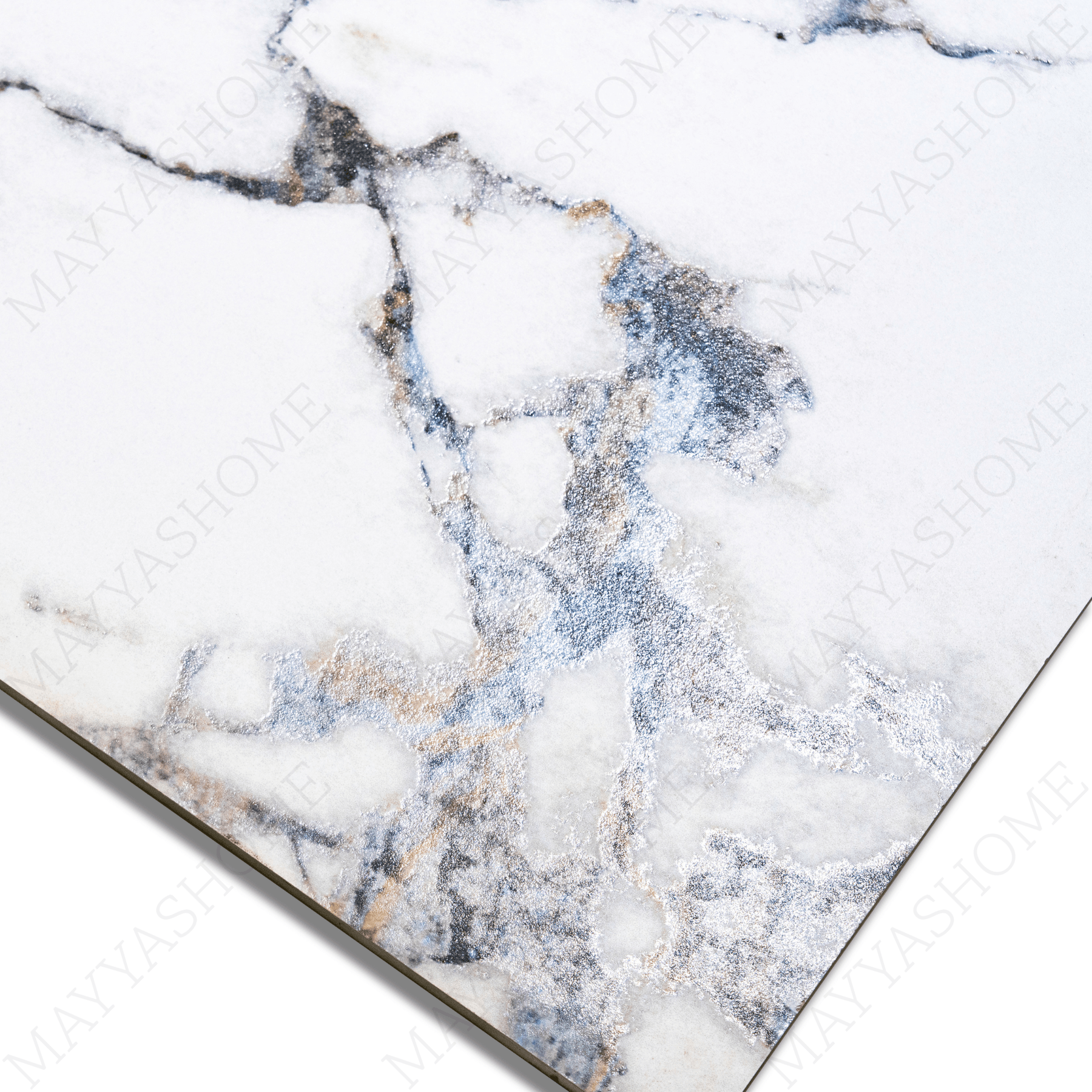 Statuario Vistota porcelain tile 60x120cm with 9mm thickness, Italian marble look, durable porcelain, ideal for floors and walls.