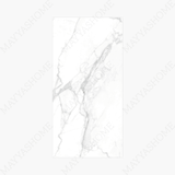 Statuario Vivian 120x240cm glossy porcelain tile with marble effect. Durable 9mm design, perfect for walls, floors, and luxury interiors.