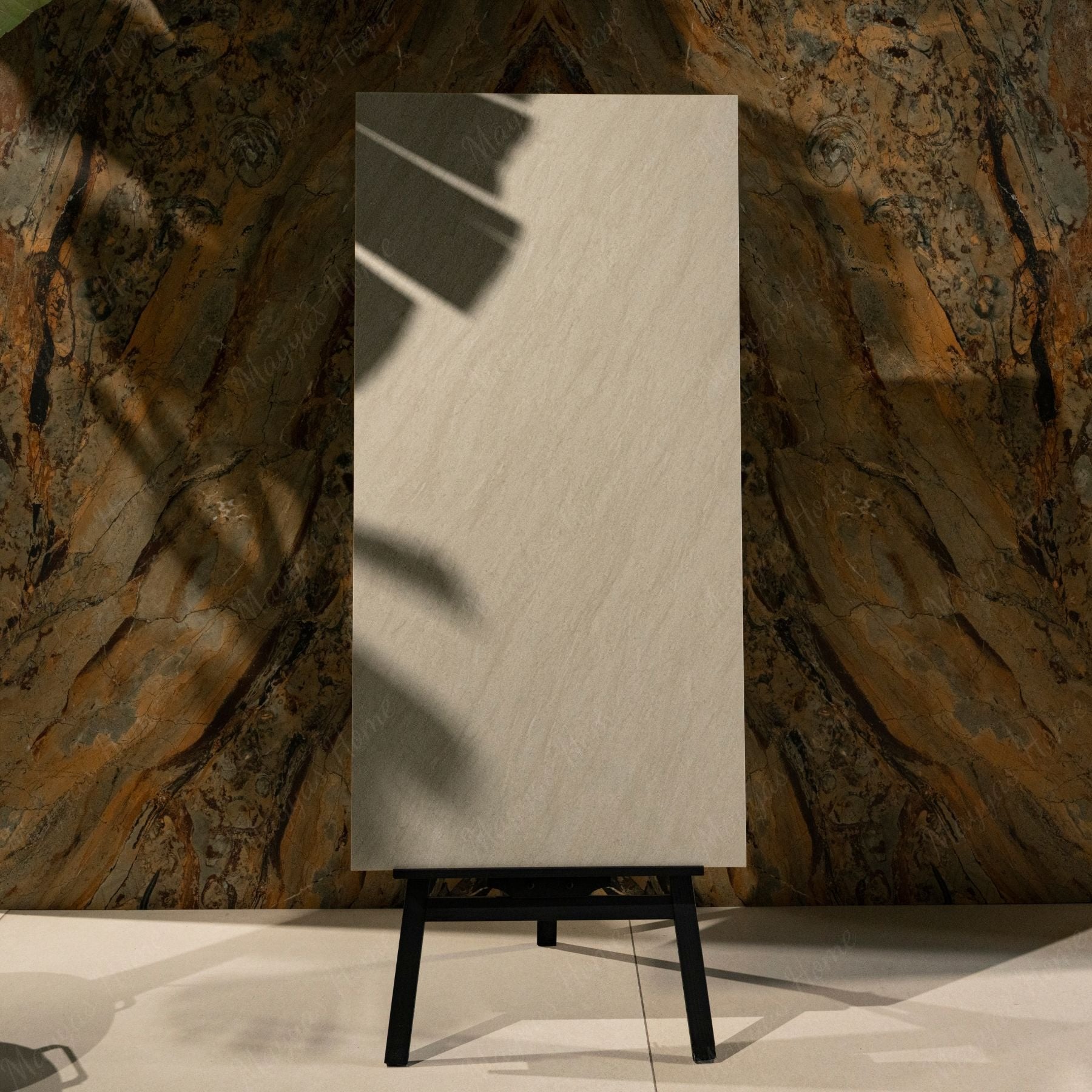 Stonella Crema matt stone effect porcelain tile 60x120cm with 9mm thickness features warm crema tones and a natural matt finish for elegant interiors.