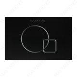 Stylish black matte DotDash flush plate with dual control, modern minimalist look & durable high-quality finish. Ideal for stylish modular switch installations