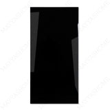 Super Black glossy porcelain tile 60x120cm with 9mm thickness features deep black surface, sleek texture and elegant polished finish.