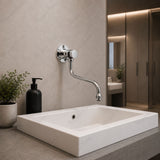 Swivel spout for external wall tap with G1/2 female threaded connection and flow limiter compatibility. Ideal for commercial and industrial plumbing systems in UAE.