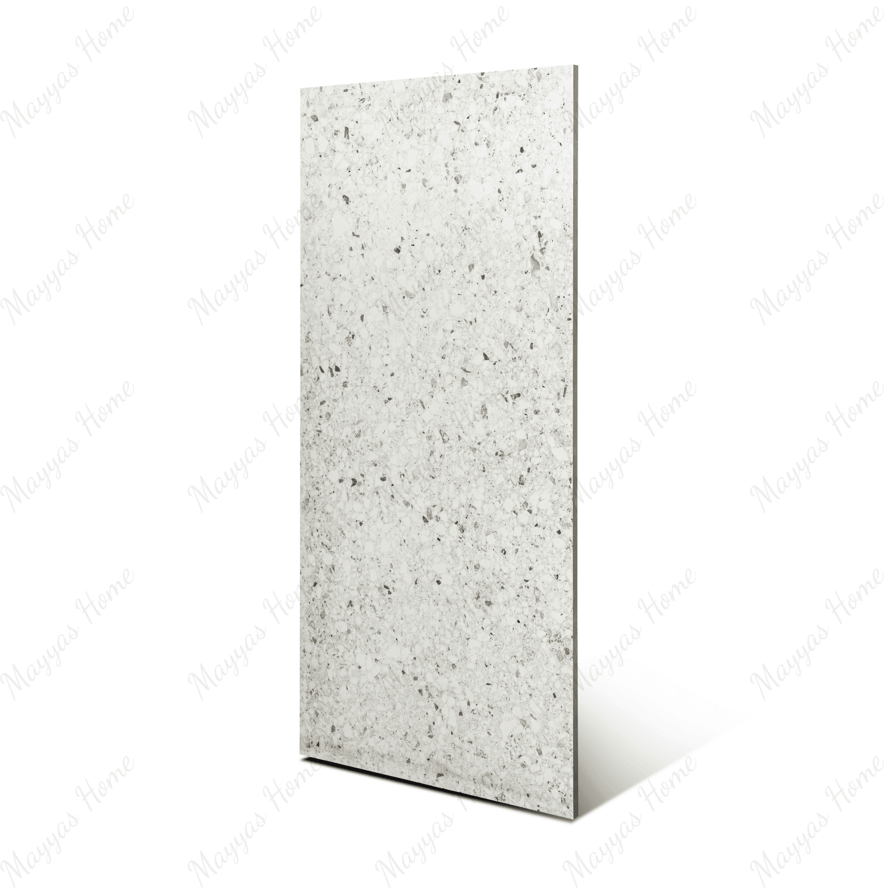 Terrazo Bianco porcelain tile 60x120cm 20mm thickness, terrazzo look design, durable porcelain tile for indoor and outdoor floors.