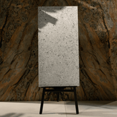 Terrazo Bianco porcelain tile 60x120cm 20mm thickness, terrazzo look design, durable porcelain tile for indoor and outdoor floors.